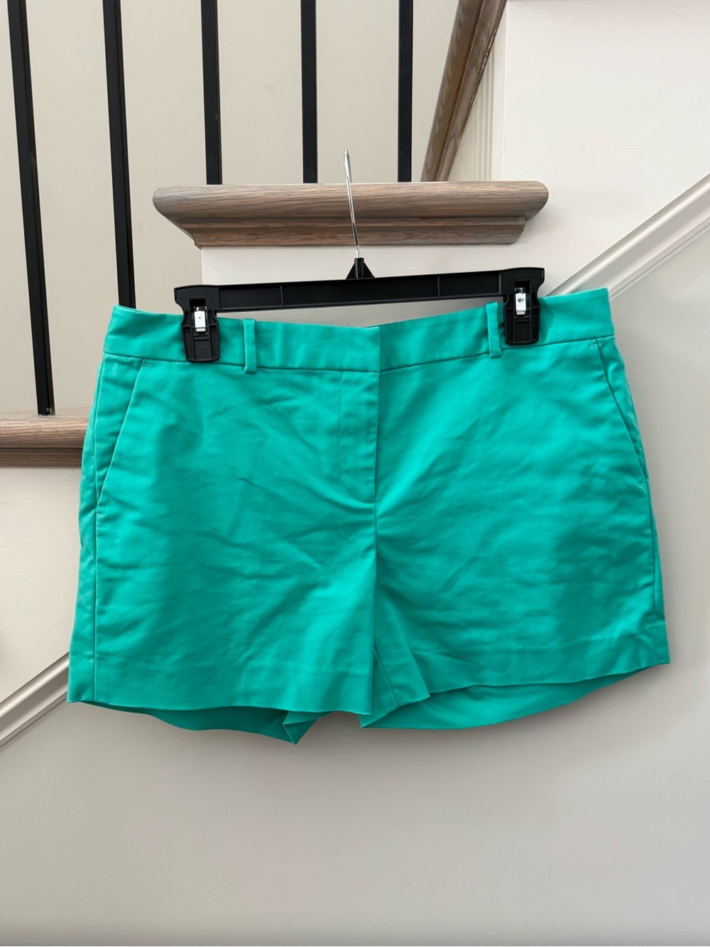 Michael Kors Teal Stretch Cotton Chino Shorts